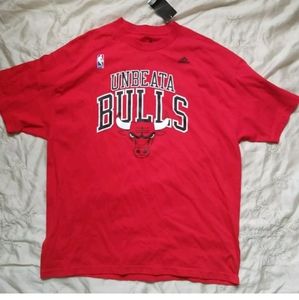 Adidas Mens Bulls Red shirt 2XL A06